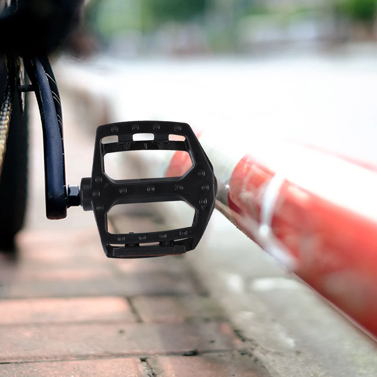 2Pcs Lightweight Aluminium Alloy Pedals Hollow Design Anti Fatigue Cycling Accessories Black Pedal Bike Pedal