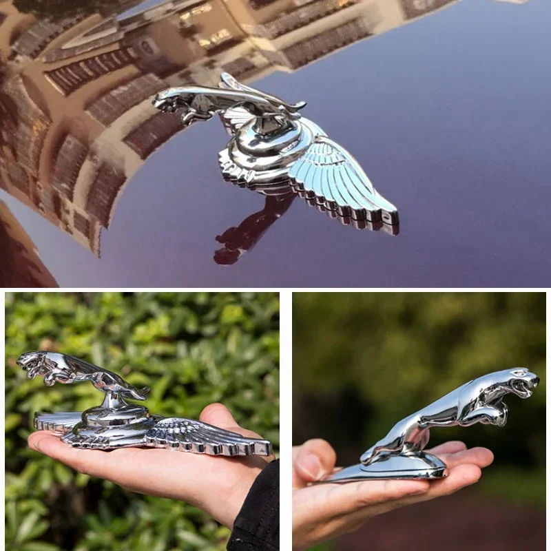 السيارات الجبهة هود بونيه ملصق شعار سيارة رئيس زخرفة شارة ل جاكوار XJ XK XKR XFL XJS E Pace F Pace S نوع X نوع Ftype