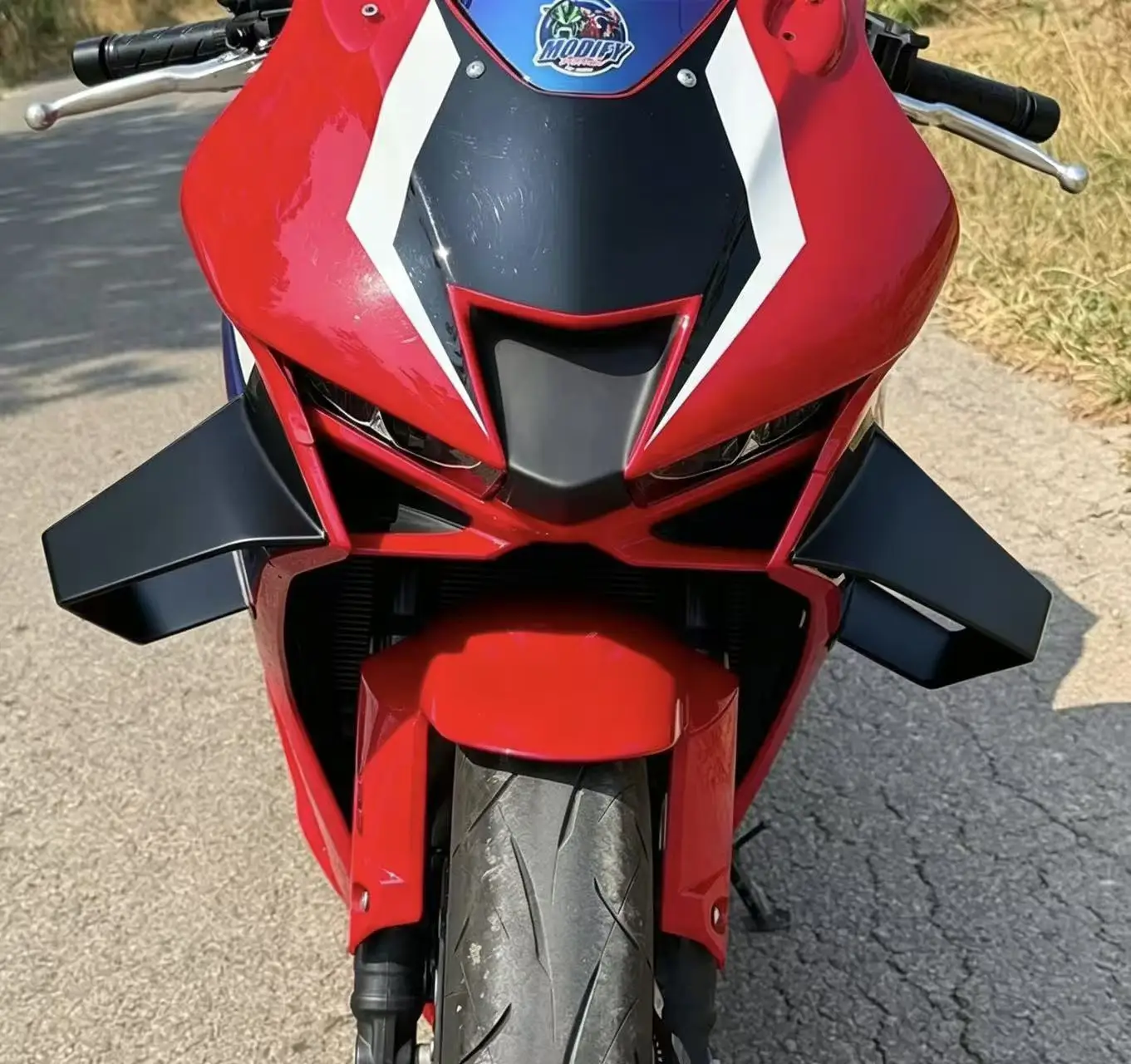 Aileron latéral de moto CBR650R 2024, spoiler avant, carénage, becquet inférieur fixe, aileron aérodynamique pour HONDA CB650R 2024 2025 2026