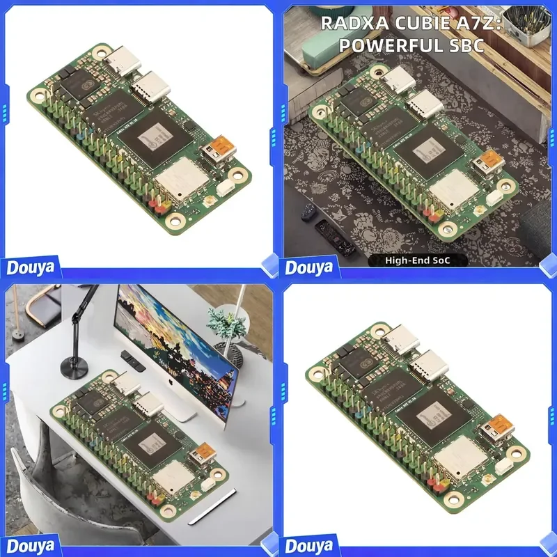 Chipboard Radxa Cubie A7z Allwinner A733 Cortex-A76/A55 SOC 1GB RAM WiFi 6 Mini Development Board Based on Pi Zero