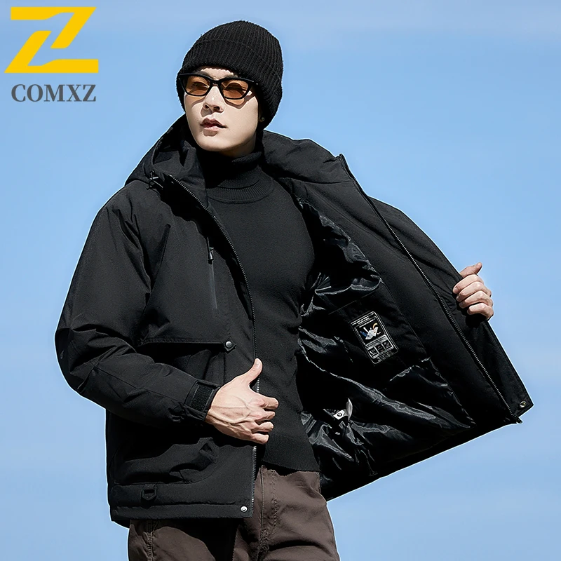 زوجين سترة قطن 2025 الخريف الشتاء الجرافين سميكة الدافئة مقنعين معطف باركر الترفيه في الهواء الطلق التخييم السفر سترة قطن #2