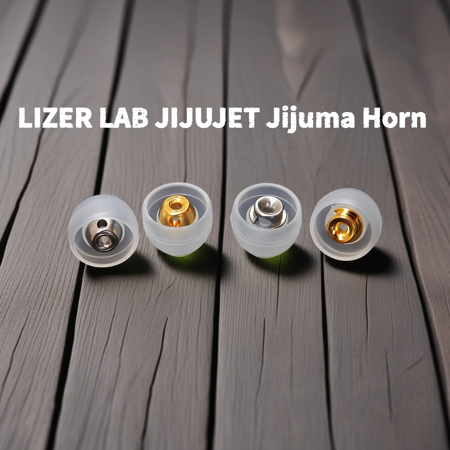 LIZER LAB JIJUJET Jijuma Horn In-Ear Earphone Tips Sleeve Case - Metal Tube Reverse Insertion Private Ear Tips Headphone Accesso