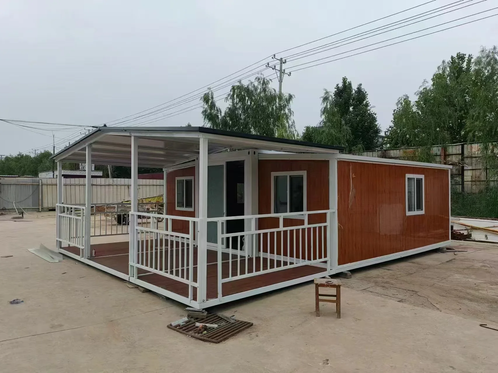 Hot Sale Double Wing Expansion Container House 20ft 40ft Double Wing Expansion Box House for Villa Shop