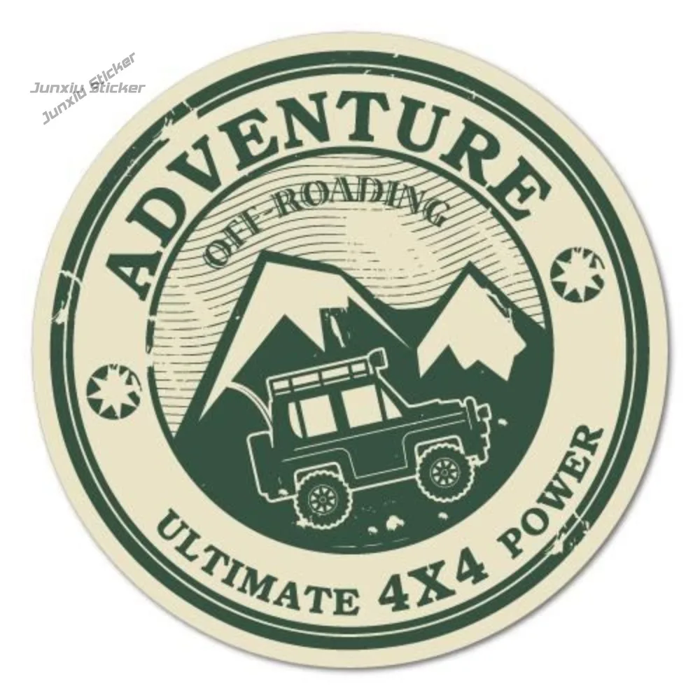 

Adventure 4x4 4WDSticker Creative Window Sticker Waterproof Vinyl Decal Decoration Accessories Durable Scratch