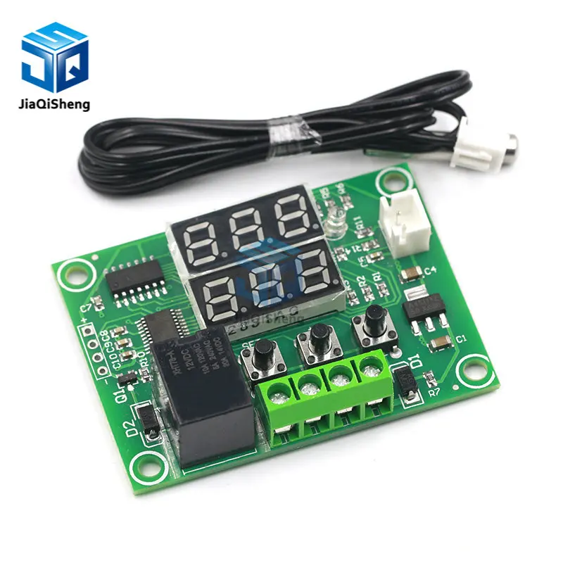 XH-W1219 W1219 DC12V Dual LED Digital Display Thermostat Temperature Controller Regulator Switch Control Relay NTC Sensor Module