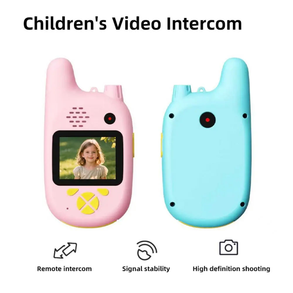 Dubbele camera's Video Walkie-talkies voor kinderen 2-inch scherm Oproep met één klik HD-scherm Intercom Foto's maken Cadeau
