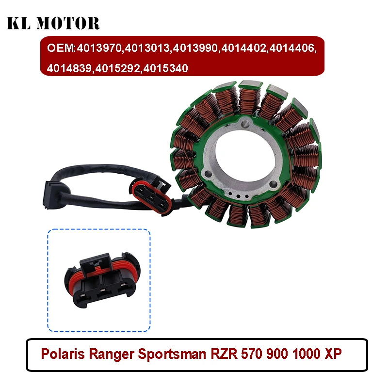 For Polaris RZR 4 1000 XP Sportsman General Engine Generator Stator Coil 4013970 4015340 4015292 4013990 4013013 4014839 4014406