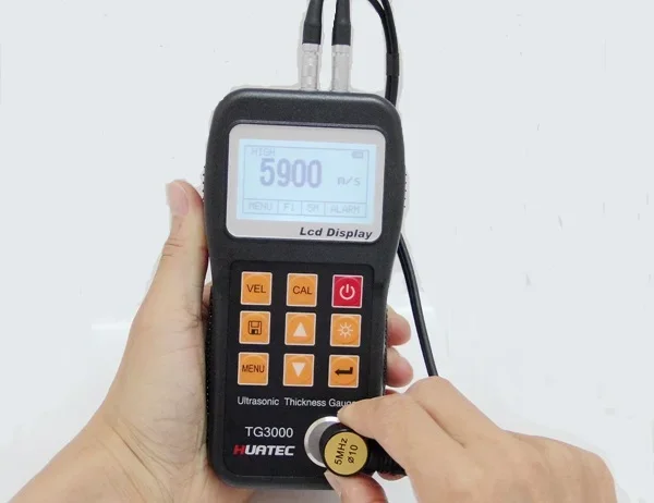 

HUATEC Digital High Precision Ultrasonic Thickness Gauge Steel Thickness Meter TG3000