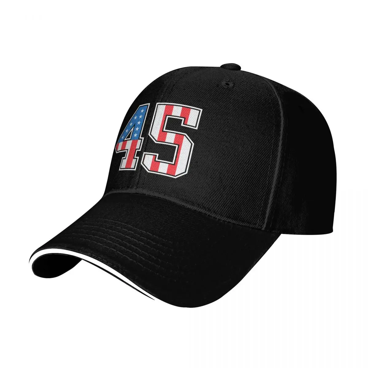 45 American Classy Numbers forty-five United States Flag Baseball Cap Men Women Casual Summer Sport Sun Cap