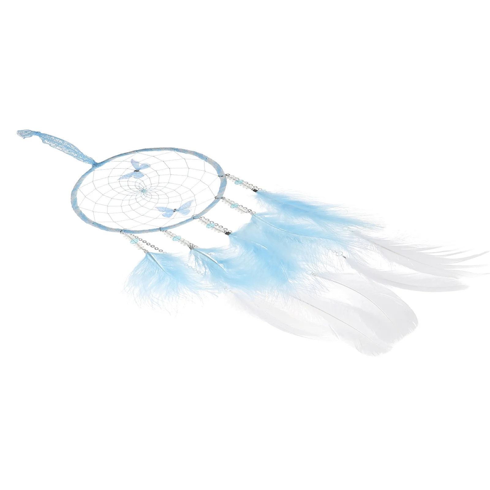 

Colorful Butterfly Hanging Decor Dream Catcher Handmade Wall Ornament Home Garden Wedding Party Xmas Indoor Window Wind