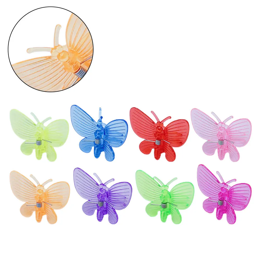 80 قطعة مقاطع الأوركيد مقاومة الطقس 5 سنتيمتر المثبتات واضحة لنباتات الحديقة الكرمة يدعم فراشة مقاطع الأوركيد حديقة النبات كليب #2