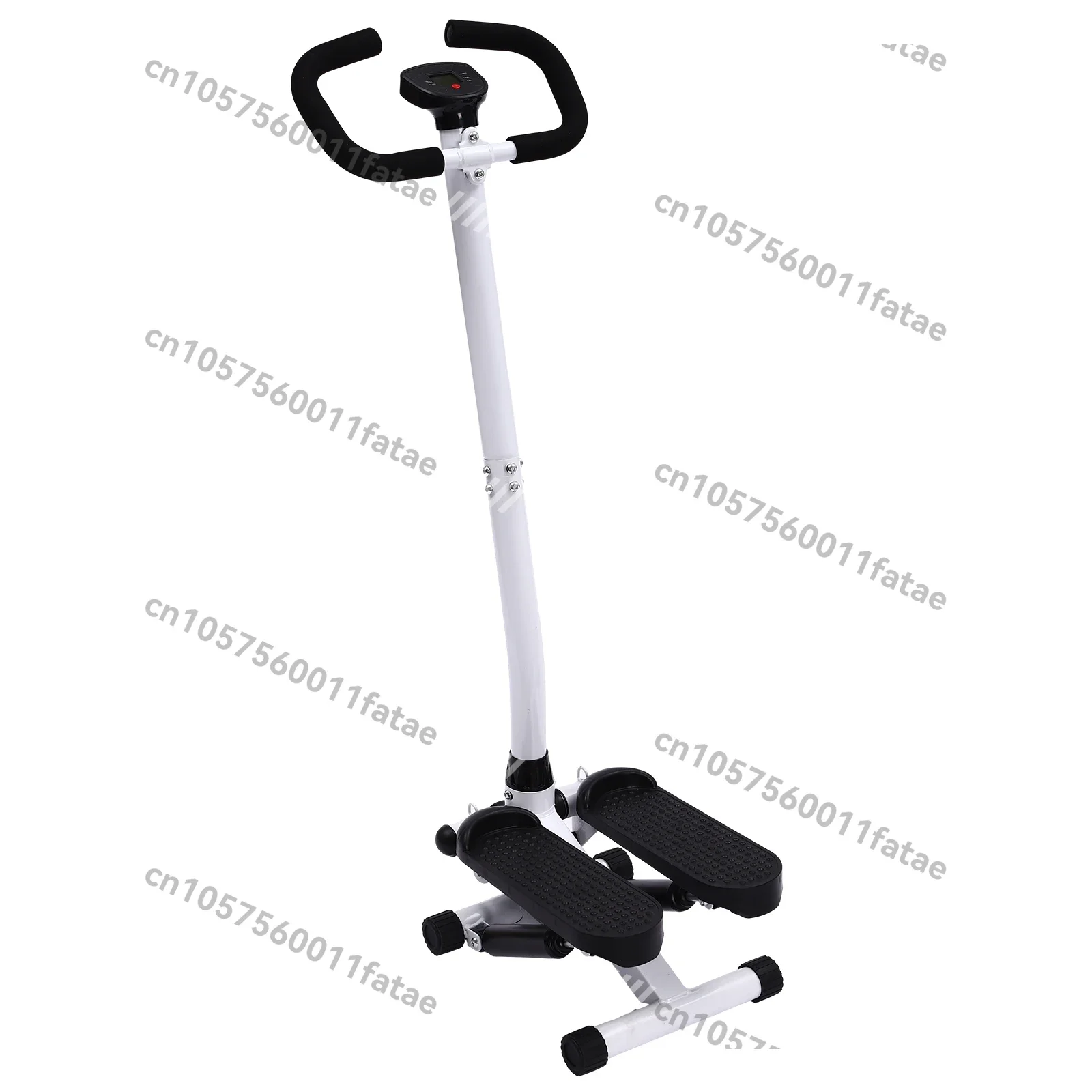 Fitness  with Handlebars, Adjustable Height Hydraulic Stair Steppers with Resistance Band, Loading 150kg/330lbs