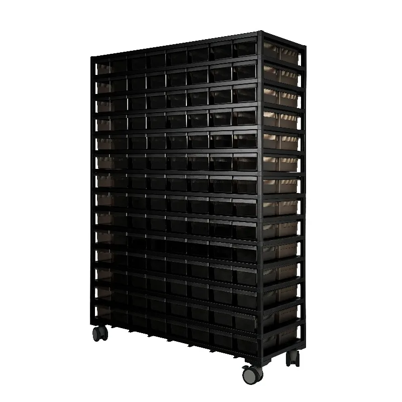 Aluminum Modular Reptile Rack with PVC Drawer Box for Pet Display Cages, PVC Feeding Boxes, Reptile Cages, High Quality