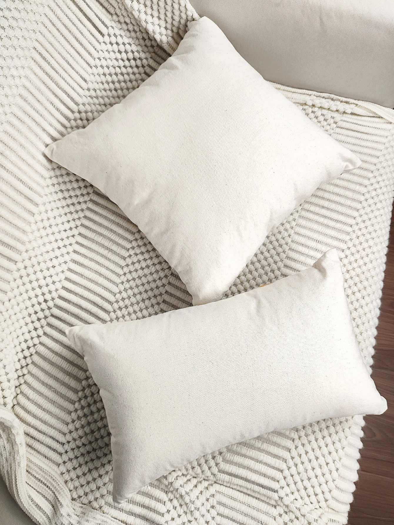 1pc, Leaf Embroidered Canvas Throw Pillow Cover for Living Room and Home Decor - Soft and Durable Cushion Cover