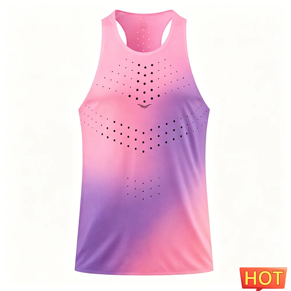 Mens Womens Running Vests Ultralight Athletics men's Tank Tops Speed Sport Fitness Guys Sleeveless men's t-shirts and tank tops image 6