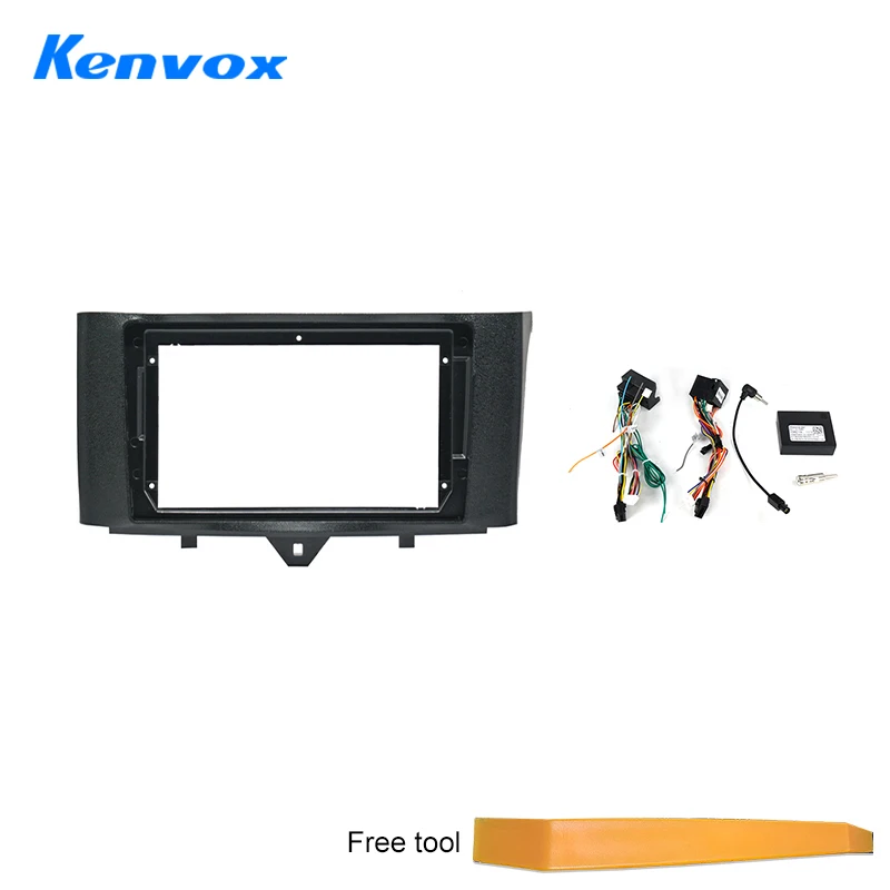 

Рамка радио KENVOX Android для Mercedes Benz Smart Fortwo 2011 2015 9-дюймовый 2DIN Fascia стерео панель жгут проводов Canbus Box шнур