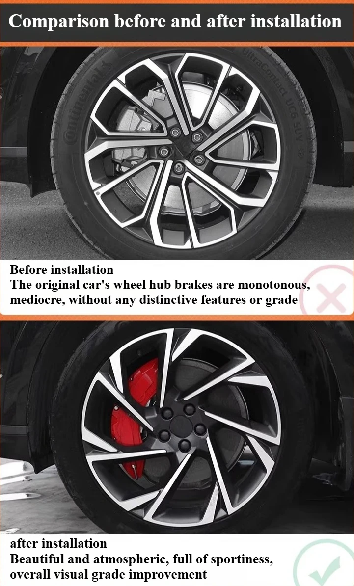For Lynk&Co 09 brake caliper cover wheel hub aluminum alloy protective shell cover wear-resistant and durable accessories