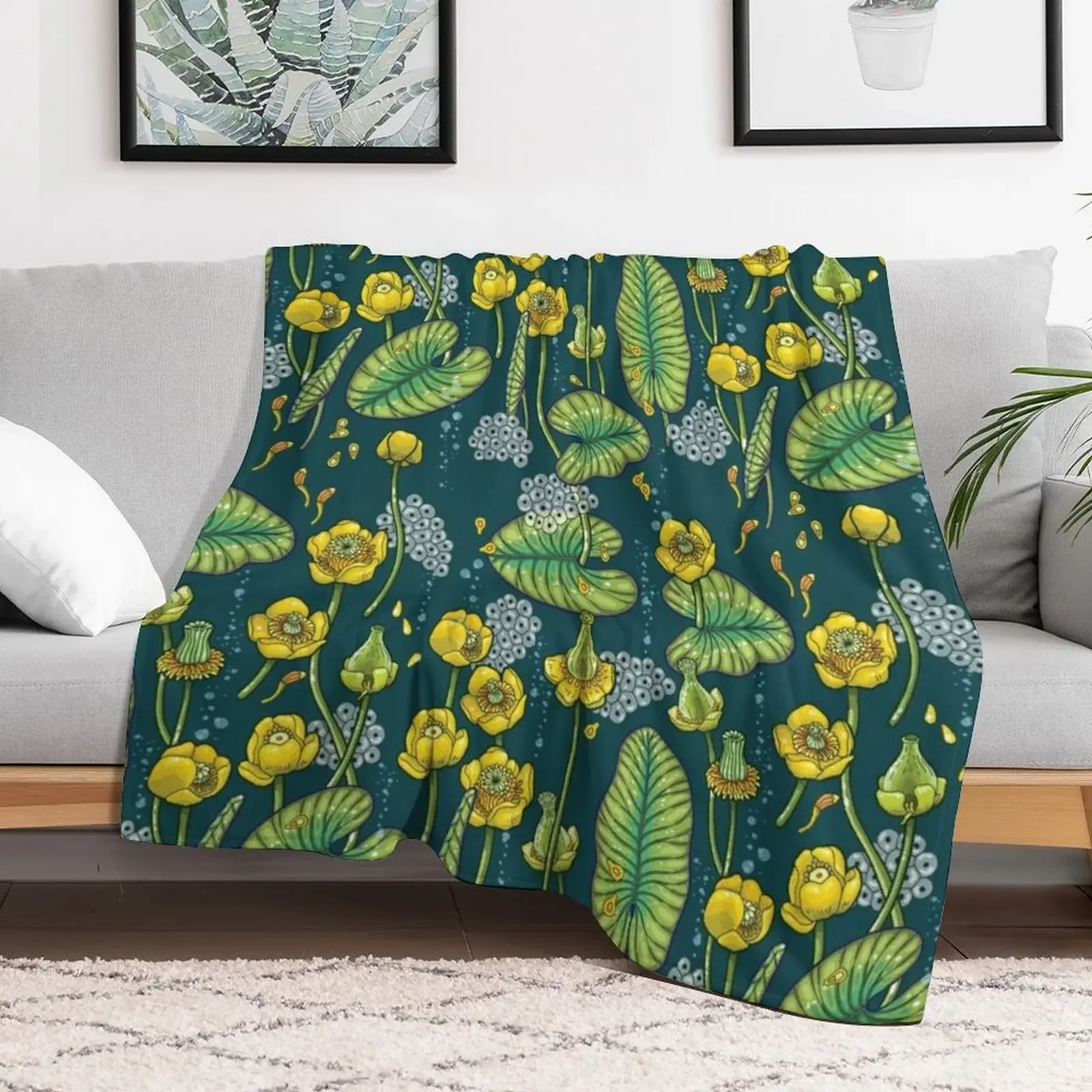 River of Mystery Throw Blanket Cozy Microfiber Throw Blanket for Home Bedroom