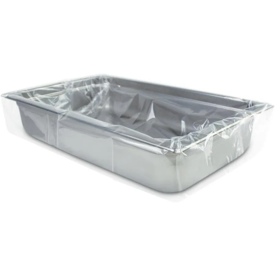 

Hotel Clear Pan Liners for Easy Clean Up - Disposable Buffet Pan Liners, Ovenable up to 400F (Full Shallow/Medium Pan Liner - 12