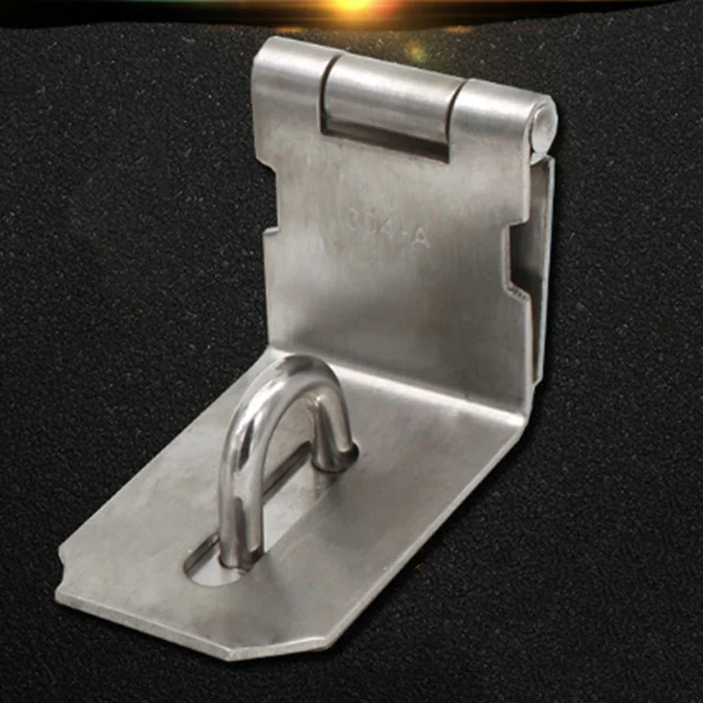 Door Lock Latch Hasp Stainless Steel Staple Padlock Clasp Shed Latch Tool Anti Theft For Home Decoration Security Hardware