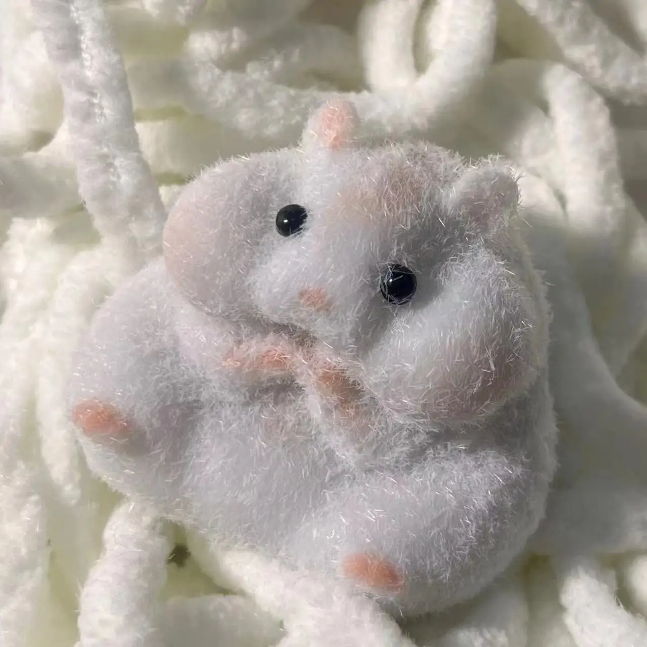 Taba Squishy Toy Mochi Toy Mushy Silicone Fuzzy Cute Hamster Handmade Squishy Toy Tabby Hamster Stress Release Hand Relax Gifts