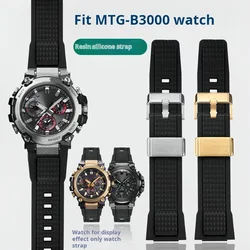 FOr Casio G-SHOCK MTG-B3000B/BD resin silicone Strap MTG B3000 sports watchband men Replacement bracelet Stainless steel buckle