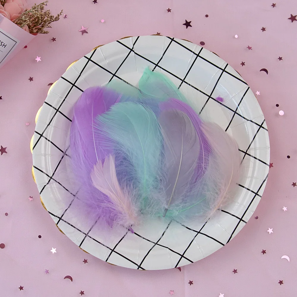 50/100PCS Natural Fluffy Goose Feathers 5-8cm Small Floating Feather for Crafts DIY Gift Jewelry Making Home Decoration Plumes