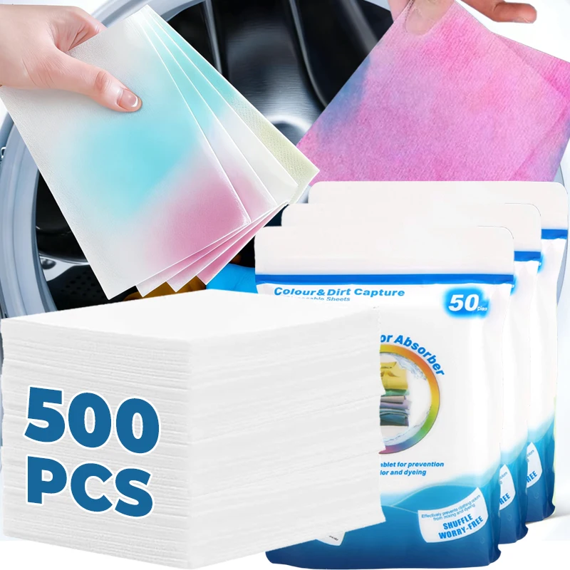 Washing Machine Color Absorption Sheet Dyeing Proof Laundry Sheets Non-woven Fabric Anti-Staining Laundry Tablet Color Catcher