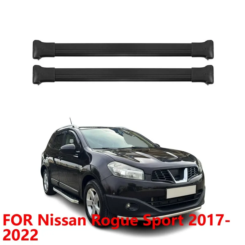 

For Nissan Rogue Sport 2017-2022 Roof Rack Cross Bars, Black Luggage Carrier