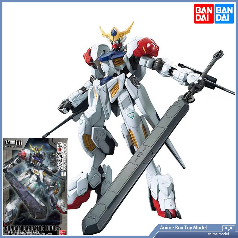 BANDAI-Modèle d'assemblage FM 1/144, TV 01, 1/100, Mobile imbibé, Gundam, Irepository-Combinaison, Orphans ODED, Barbatos, Lupus, Full Mechanics, En stock