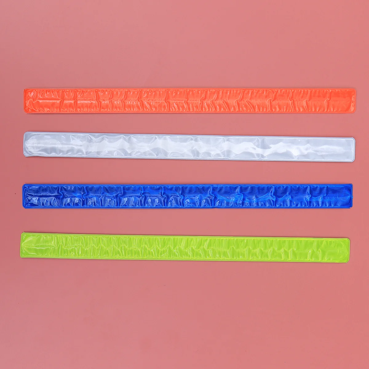 

8 Pcs Reflective Bracelet Bracelets Slap Band Safety Armband PVC Wrist Night Running