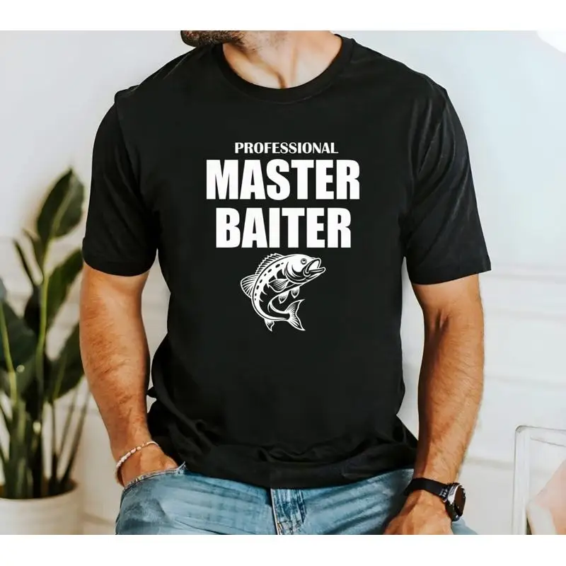 

Футболка Master Baiter, Рубашка для рыбалки, Футболка рыбака, Мужская рубашка для активного отдыха