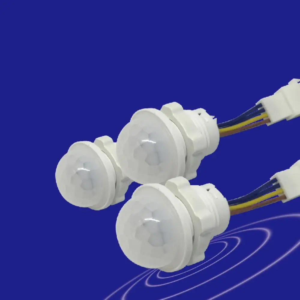 PIR Motion Sensor Detector, Interruptor Inteligente, LED PIR Sensor de Movimento Infravermelho, Detecção Automática de Luz, Corredor Banheiro, 110V, 265V