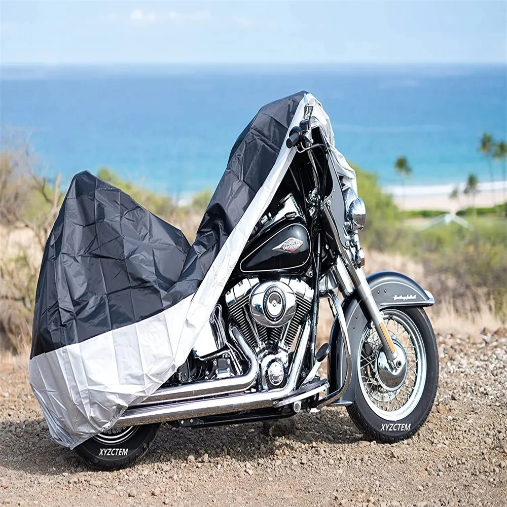 

245*105*125CM Motorcycle Cover Universal Outdoor Uv Protector All Season Waterproof Bike Rain Dustproof Motor Scooter Cover