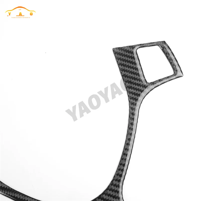 Carbon Fiber steering wheel Panel Trim Cover Car Interior Accessories Decorative Stickers for Dodge Caravan 2008-2010