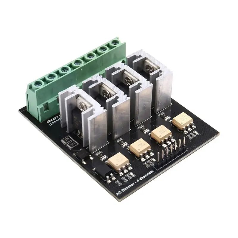 

ABKS-Light Lamp Dimmer Module, AC Dimmer Module, 4 Channel, 3.3V/5V Logic, Up To 220V(5A-10A), Motor Control Functionality