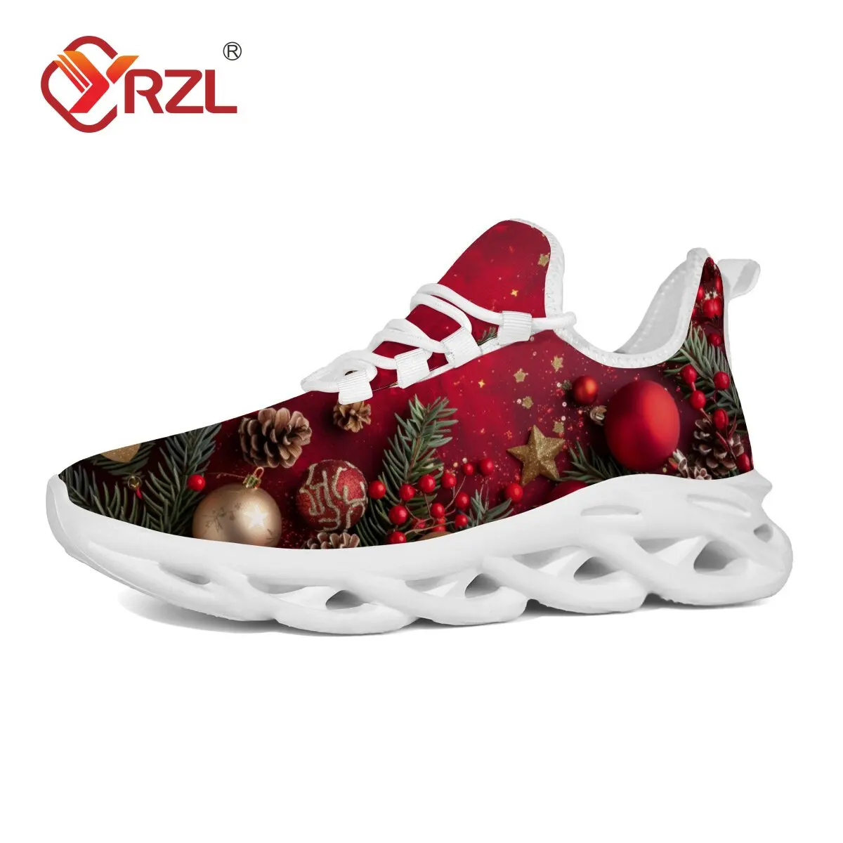 

YRZL Mens Slip On Sneakers Christmas Edition Comfortable Walking Shoes Anti Slip Resistant Casual Athletic Sports Shoes for Men