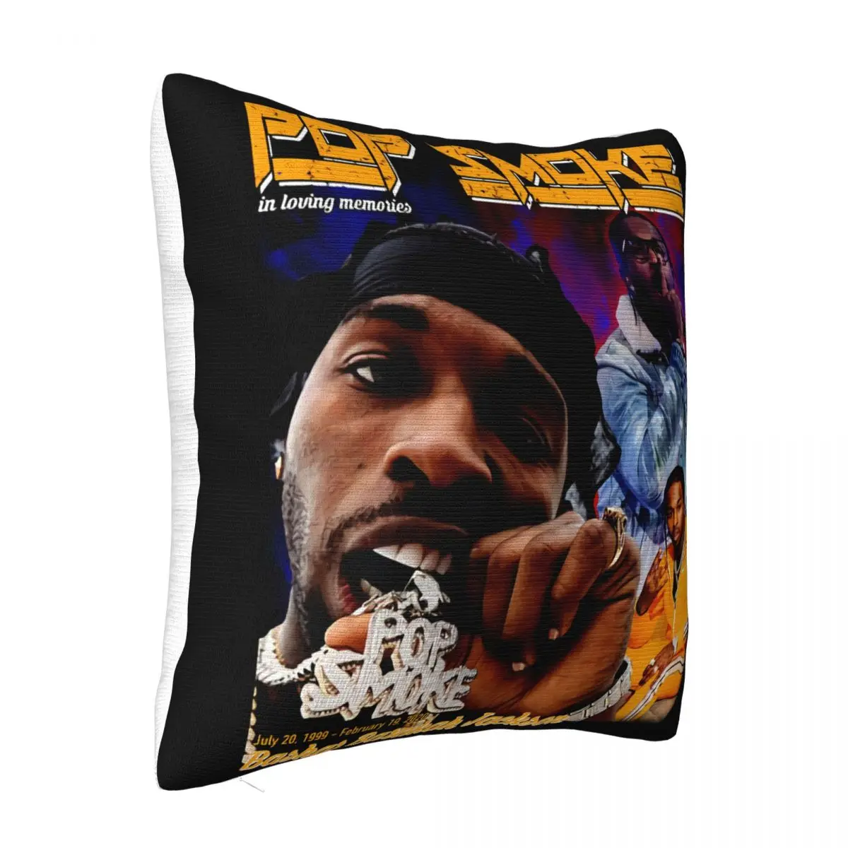 Pop Smoke Inspired Rap Hip Hop R&B Rapper Music Tee Girl Movie 2021 Latest Halloween Design Pillow Case