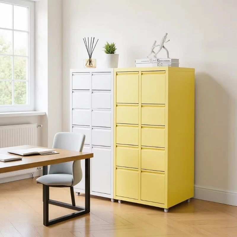 Wrought iron drawer type storage chest, small apartment crevice storage, Nordic dust-proof storage with pulley