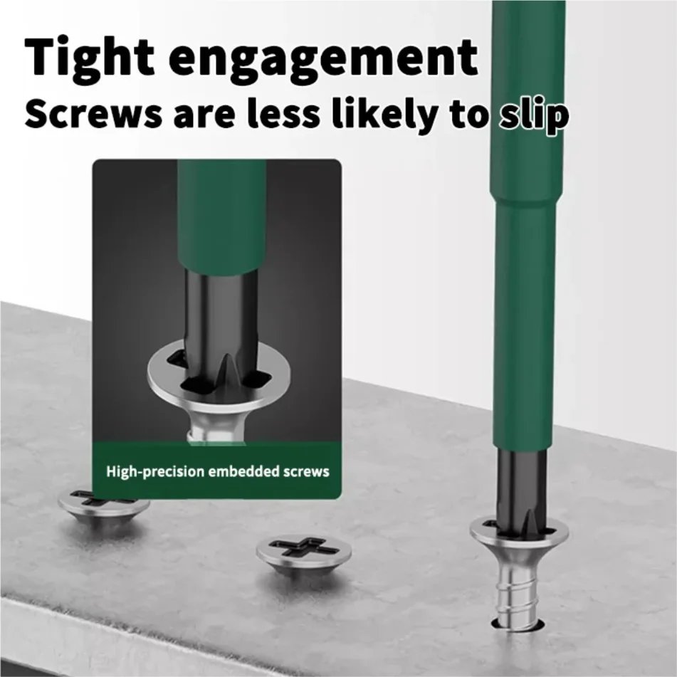 GREENERY Insulated Electrician Screwdriver Slotted Phillips Magnetic Flat Cross Durable Professional Electrical Tools for Repair