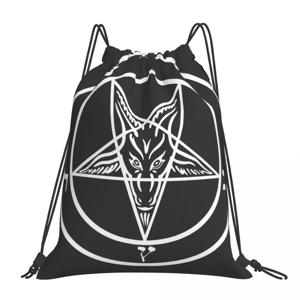 

Виниловые сумки Baphomet Sabbatic на шнурке в виде козы, пентаграммы, языческие Сумки на шнурке, спортивная сумка унисекс, спортивный рюкзак для фитнеса, для покупок мышц