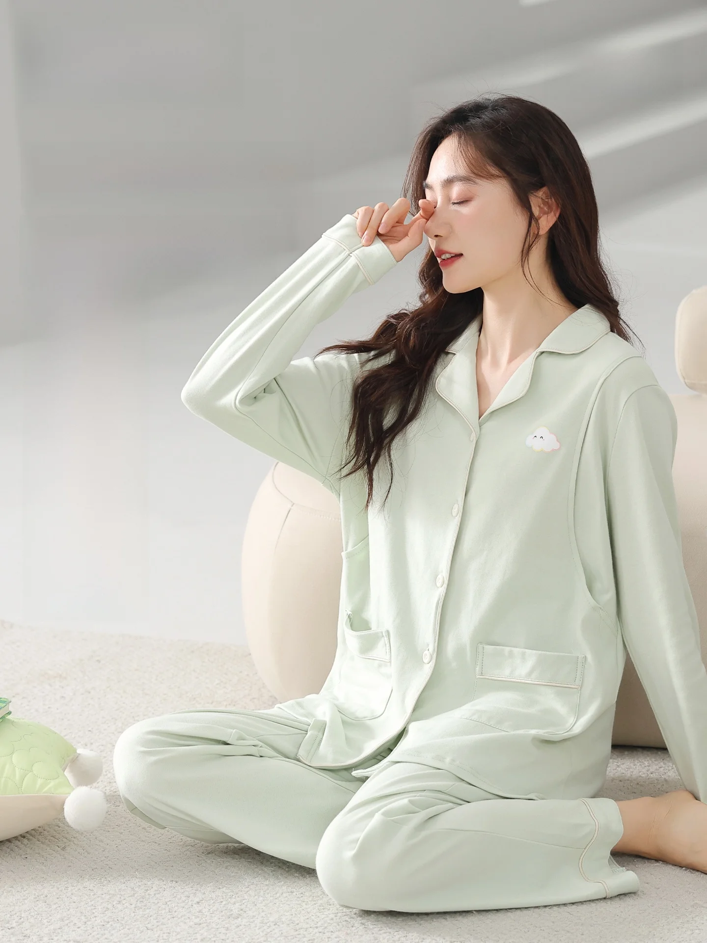 conjunto-de-camison-de-maternidad-de-algodon-puro-para-mujer-ropa-de-casa-para-embarazo-y-posparto-estilo-informal-manga-l