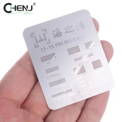 Universal For IP 11 12 13 14 15 Pro Max Flex Screen Chip Steel Net LCD Screen Display IC Protection BGA Reballing Stencils