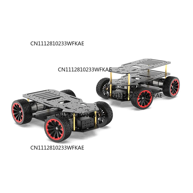 5KG Load Ackerman Robot Car Chassis Encoder Motor Front Wheel Steering RC Tank for Arduino for Raspberry Pi Programmable Car Kit