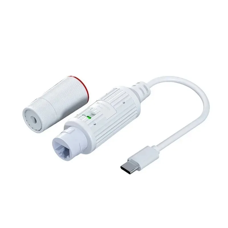 44V-57V Type-C PoE Converter, RJ45 Port Output 5V/2A, IEEE802.3af/at for Passive 5V Devices