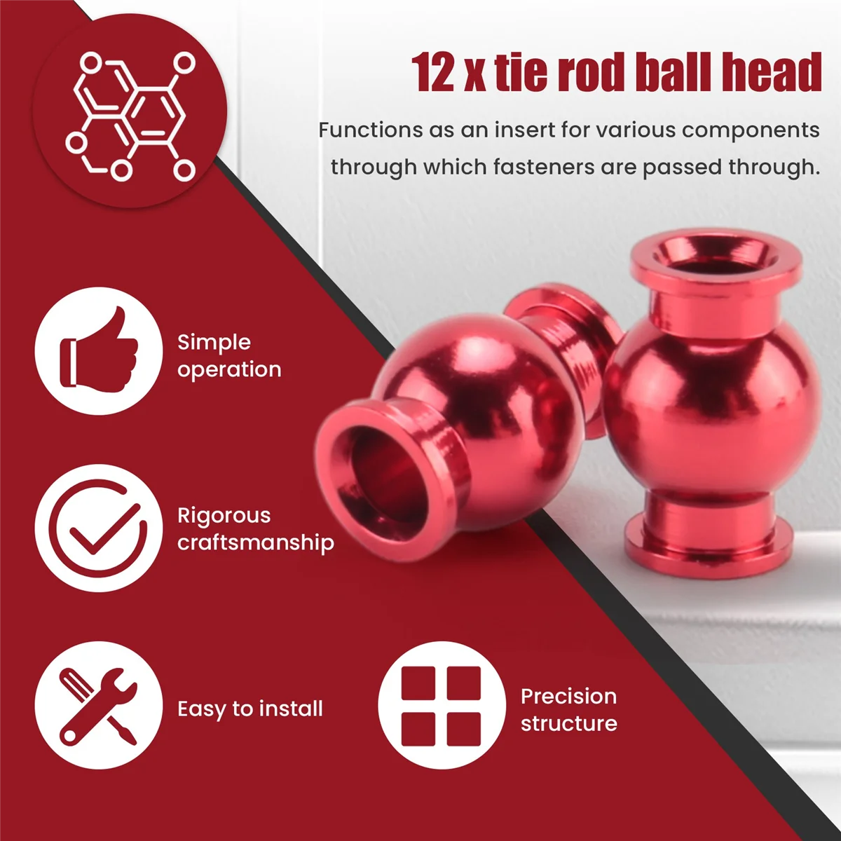 مجموعة رأس كروية محورية كاملة ، سبائك الألومنيوم ، أجزاء الترقية ، الجرانيت ، الصخور الكبيرة ، تيفون سينتون ، Arrma ، 4X4 ، 22