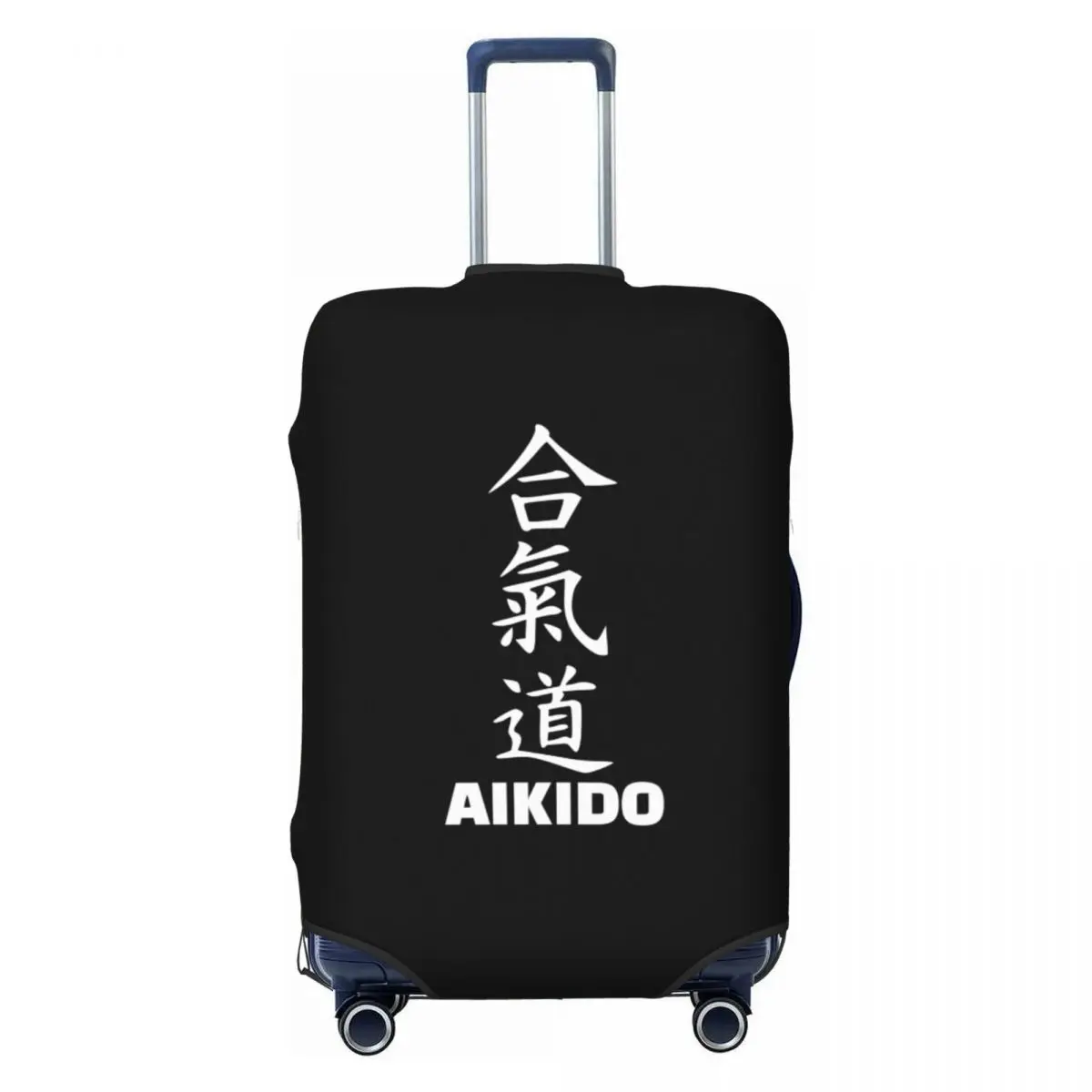 

Изготовленный на заказ Aikido, японский кандзи, дорожный чехол для багажа, эластичный самурайский чехол для боевого искусства, защитный чехол, подходит для 18-32 дюймов