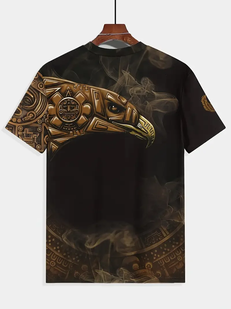 

Men's T Shirt Casual Short Sleeve Tee O Neck Pullover Viking Harajuku Print Funny T-Shirt Male Oversized Clothing Streetwear