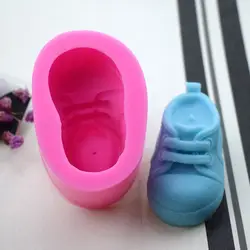 1pc stampo in Silicone fai da te riutilizzabile, stampo in Silicone lavabile a forma di scarpe Creative per gli amanti del fai da te