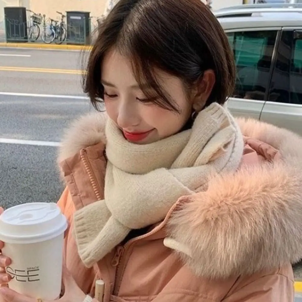 منديل التفاف بلون وشاح متماسكة يندبروف رشاقته وشاح للرقبة أنبوب دافئ شتاء دافئ